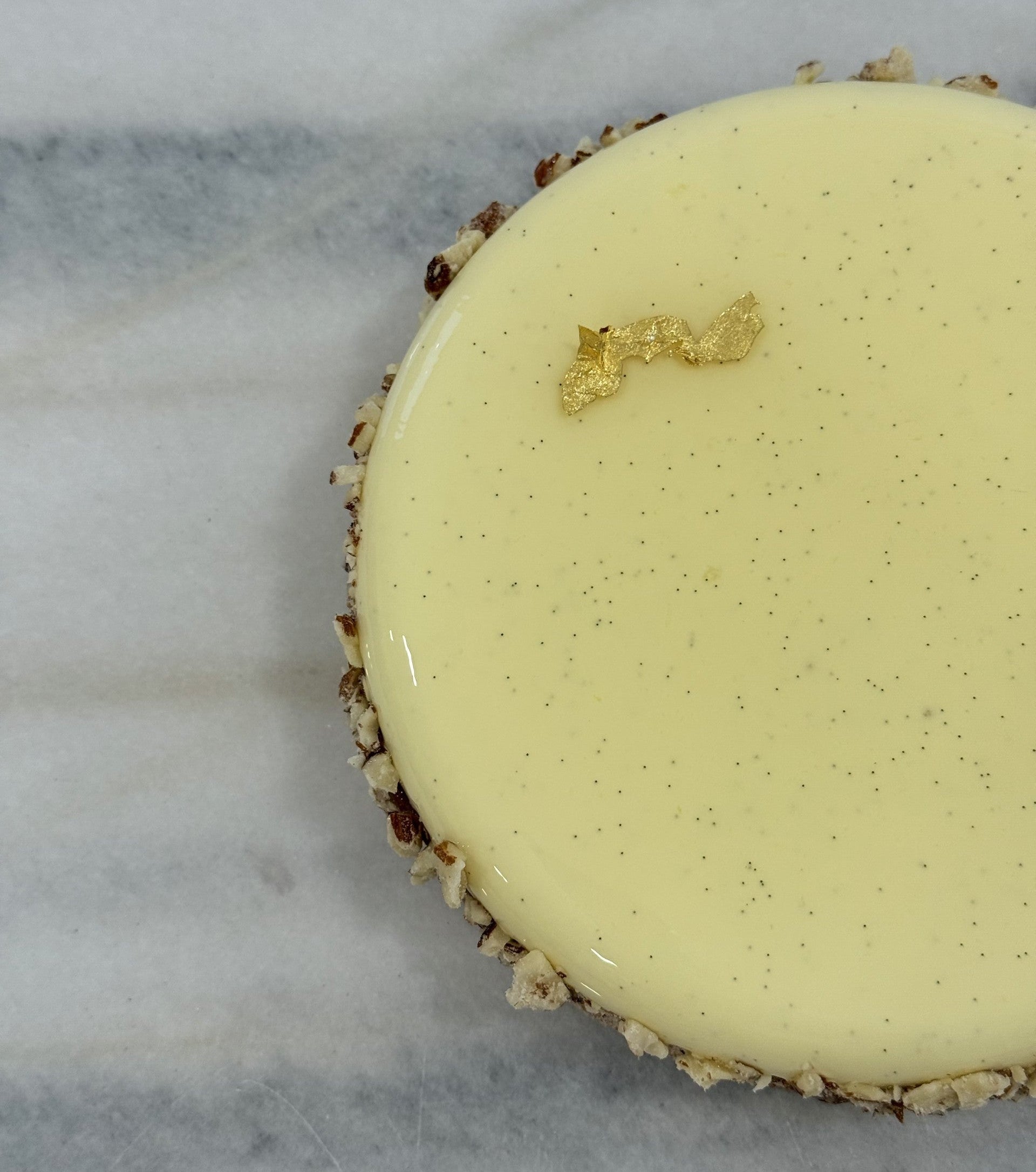Tarte poire, vanille et amande