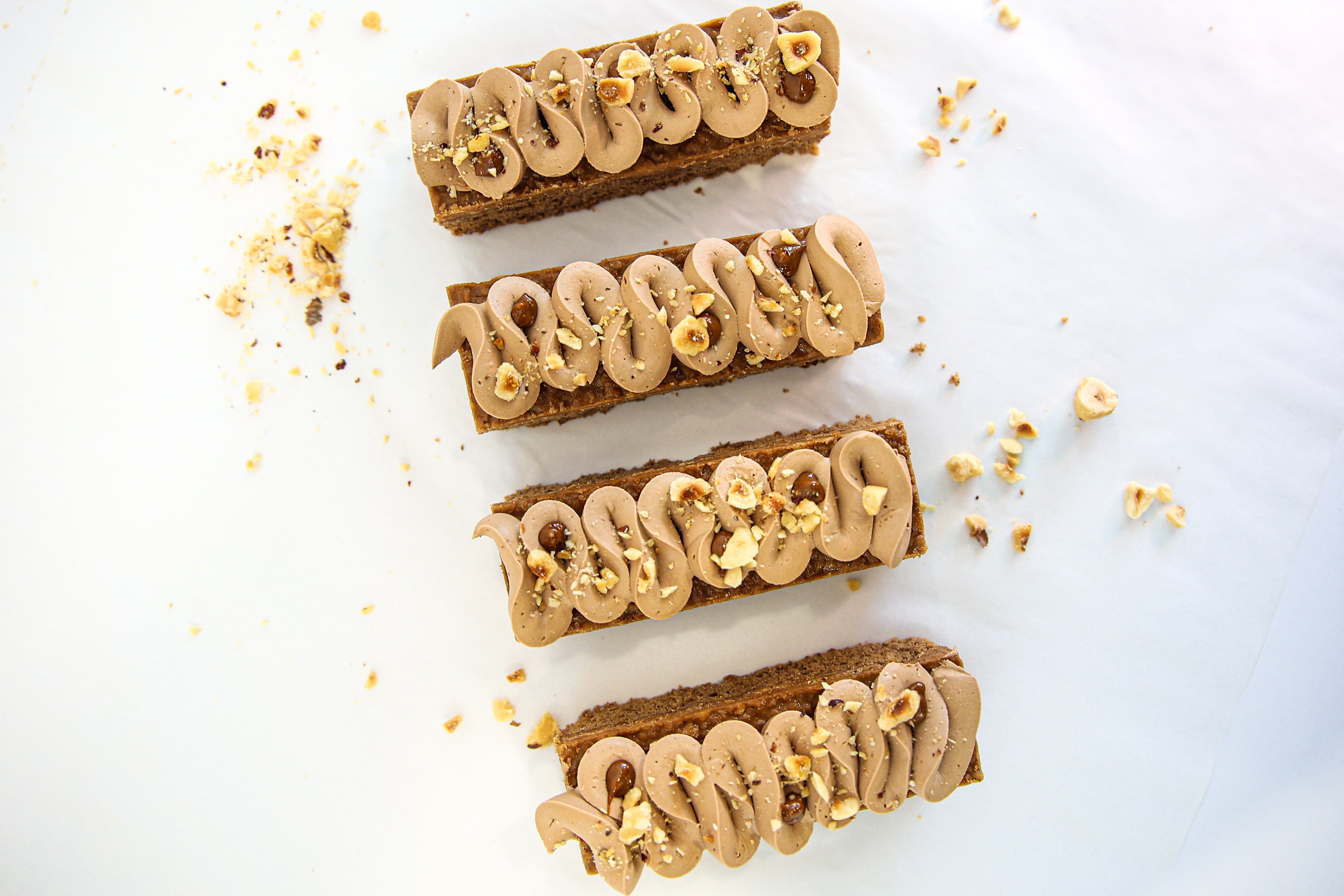 Dacquoise choco, café et noisette