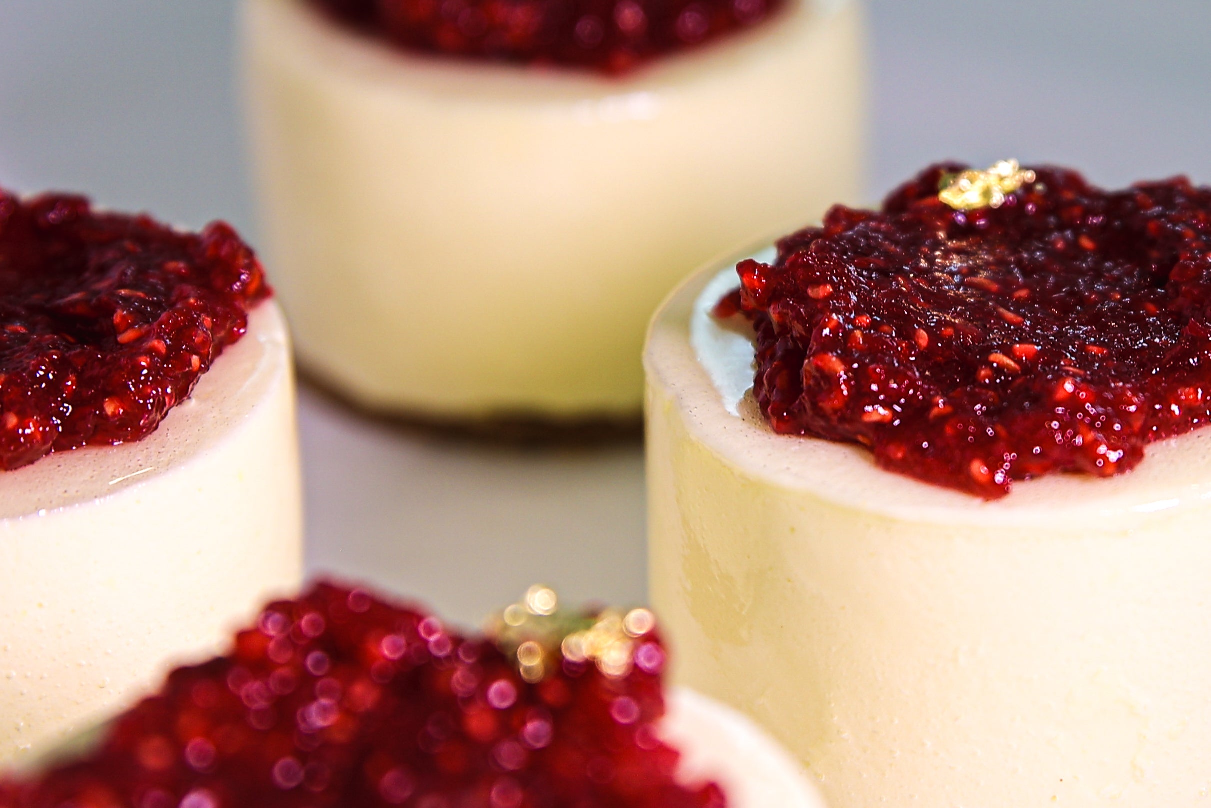 Mousse chocolat blanc et framboise