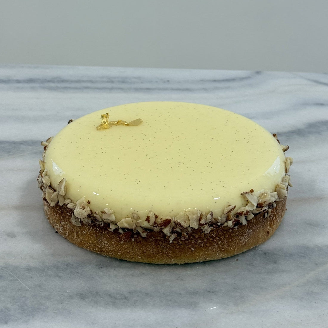 Tarte poire, vanille et amande