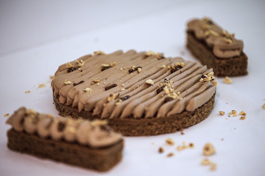 Dacquoise choco, café et noisette