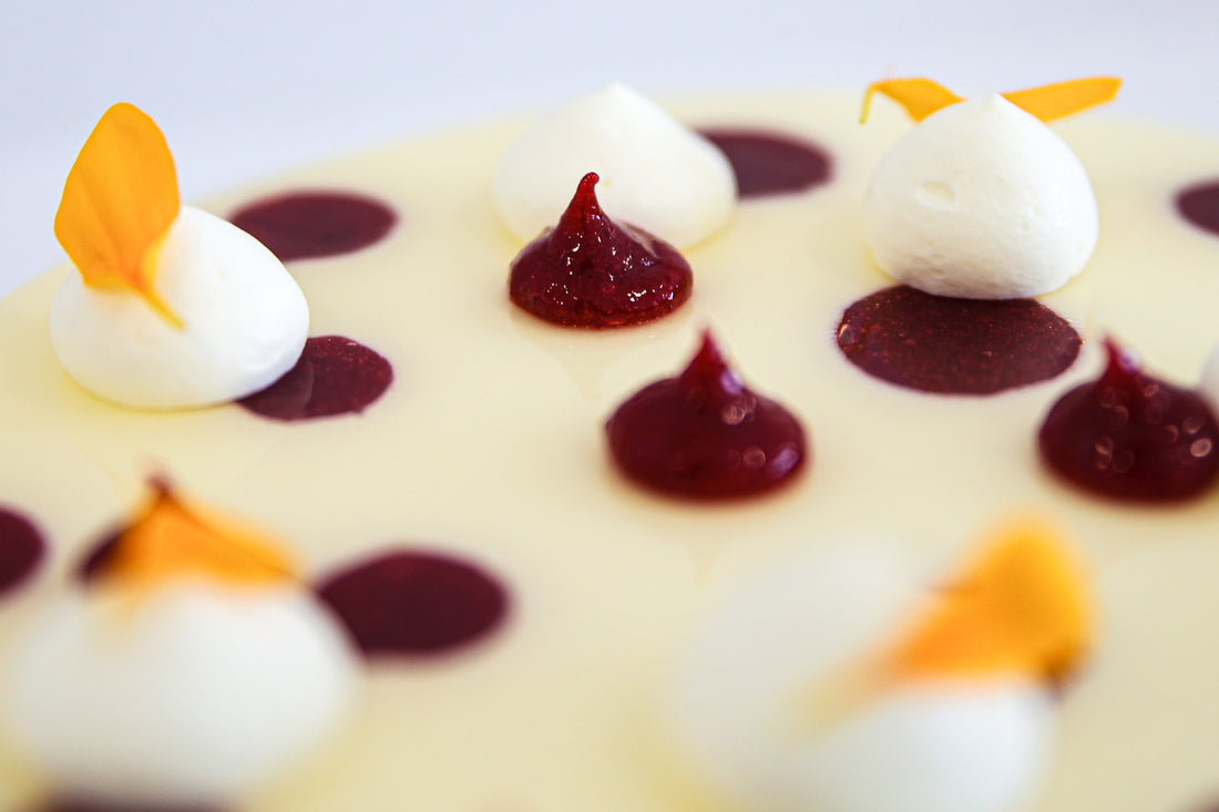 Entremet chocolat blanc et framboise